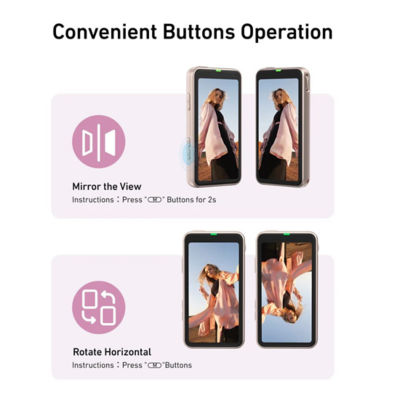 Telesin Magnetic Selfie & Vlog Monitor Screen for Phone 7