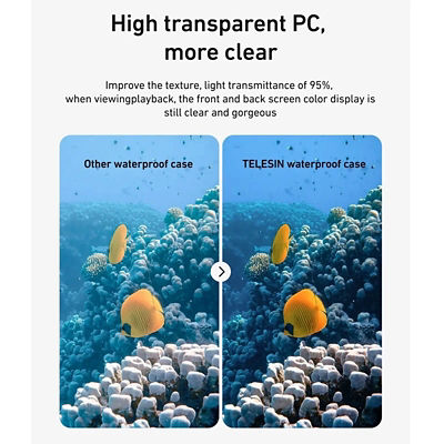 Telesin 60m Waterproof Case For DJI Osmo Action 6 5