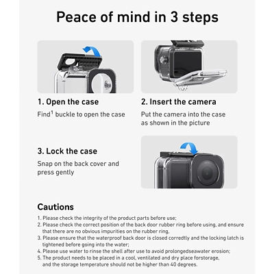 Telesin 60m Waterproof Case For DJI Osmo Action 6 8
