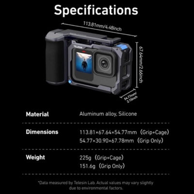 Telesin StreetGrip Kit for Hero 9 /10/ 11/ 12/ 13 8