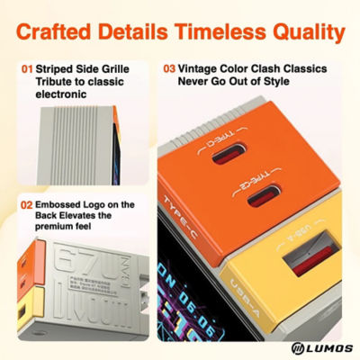 Divoom Dipow 67 Pixel Art 67W Multi Port Fast Charger 9