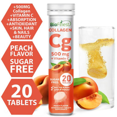 Biofinest 【3包组合装】Biofinest 胶原蛋白维生素C泡腾片 护发 护肤 护甲 关节补充剂（20片） 2