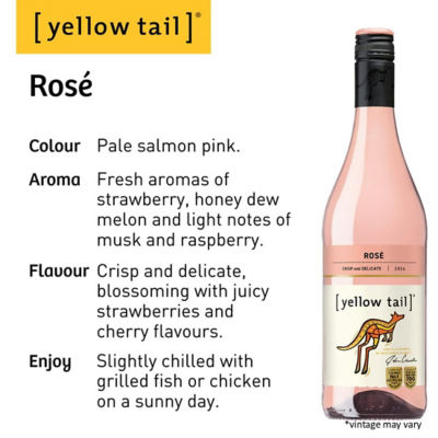 Yellow Tail [Bundle of 6] Yellow Tail Rose Wine 3