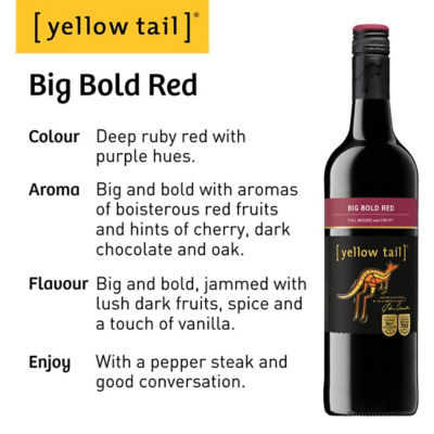 Yellow Tail [Bundle of 2] Yellow Tail Big Bold Red Wine 3