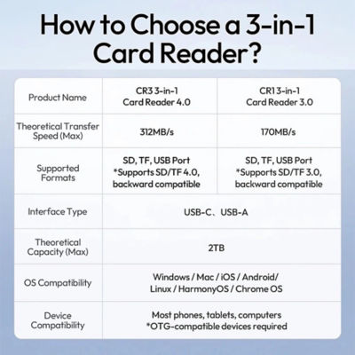 Ulanzi CR3 3in1 Memory Card Reader 7
