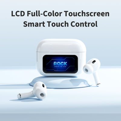 ROCK S1 Smart Touch Screen True Wireless Bluetooth Earphones 2
