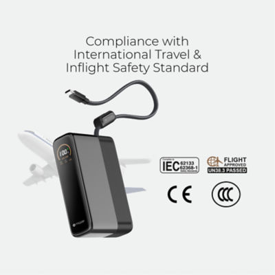 Mazer (CCC-Certified) PowerCharge AI 130W 20000mAh 笔记本电脑移动电源 - M-Ai-PC130L20-V7 9