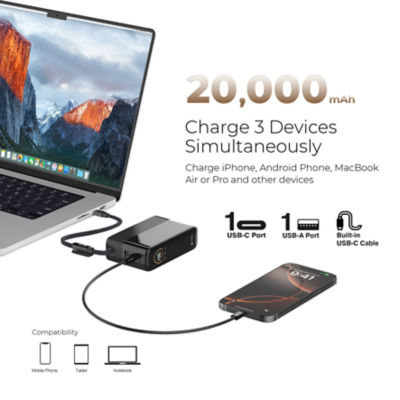 Mazer (CCC-Certified) PowerCharge AI 130W 20000mAh 笔记本电脑移动电源 - M-Ai-PC130L20-V7 3