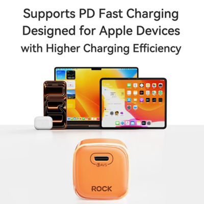 ROCK T89 GaN PD 60W Charger With Type-C Fast Charging Cable 6