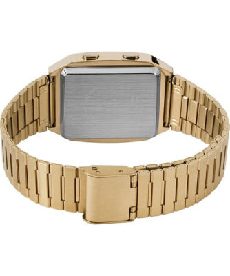 Timex Q Timex Reissue Digital LC 32.5mm Watch - Gold-Tone (TW2U72500) 3