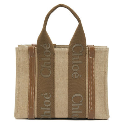 CHLOE Small Woody Tote Bag Dark Nut CHC23AS397L1729X 3