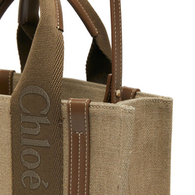 CHLOE Small Woody Tote Bag Dark Nut CHC23AS397L1729X 5
