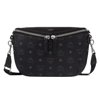 MCM Diamant 3D Crossbody in Visetos Leather Mix (Black) 1