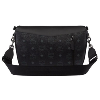 MCM Diamant 3D Crossbody in Visetos Leather Mix (Black) 6