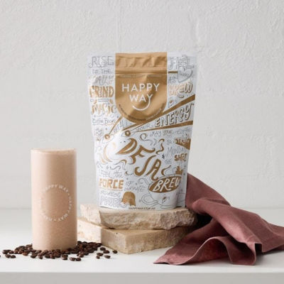 Happy Way Whey Protein Powder Coffee (Deja Brew) 500g 3