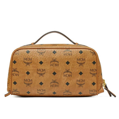 MCM Ottomar Toiletry Bag in Visetos 4