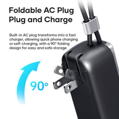 ROCK Portable Power Bank with GaN PD30W Wall Charger 3
