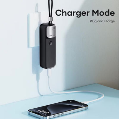 ROCK Portable Power Bank with GaN PD30W Wall Charger 6