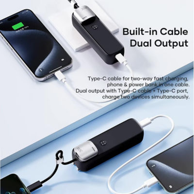 ROCK Portable Power Bank with GaN PD30W Wall Charger 7