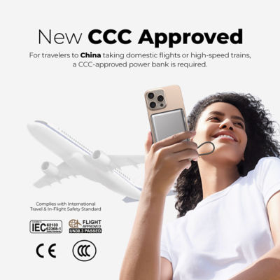 Mazer (CCC-Certified) Qi2 Certified 15W 10000mAh Magnetic Wireless Power Bank - M-Ai-MagLink70 10