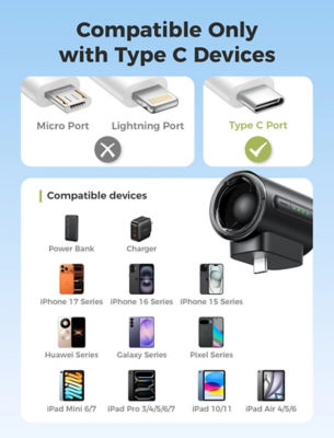 Aecooly Powerful Type C Phone Fan Air Mate 10
