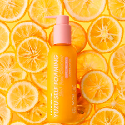 Lalarecipe YUZU SELF FOAMING 3in1 Cleanser 4
