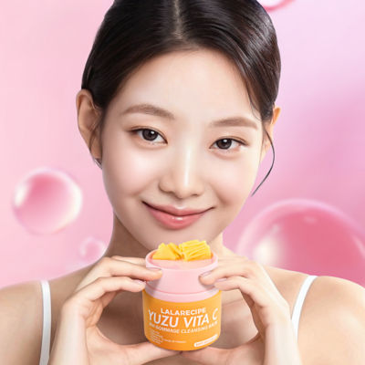 Lalarecipe YUZU VITA C 3in1 Gommage Cleansing Balm 5