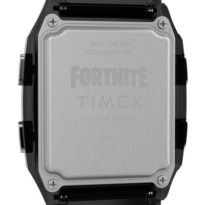 Timex Q Timex LCA x Fortnite® 35mm Watch - Black (TW2W96500) 4
