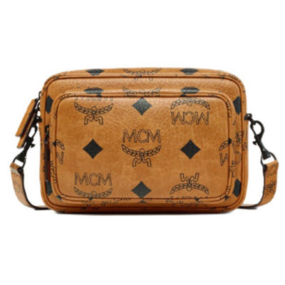 MCM AREN CROSSBODY IN MAXI VISETOS (COGNAC) 6
