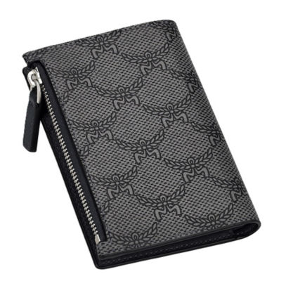 MCM Himmel Bifold Snap Wallet in Lauretos (Grey) 3