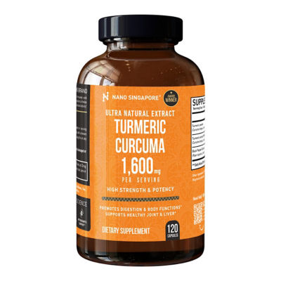 Nano Singapore Turmeric Curcuma 1,600mg (120 Capsules) 1