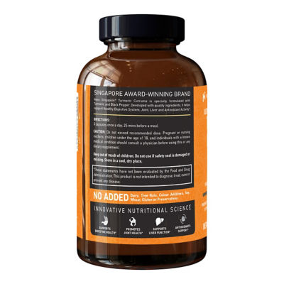 Nano Singapore Turmeric Curcuma 1,600mg (120 Capsules) 2