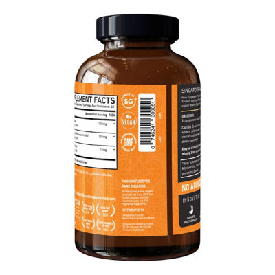 Nano Singapore Turmeric Curcuma 1,600mg (120 Capsules) 4