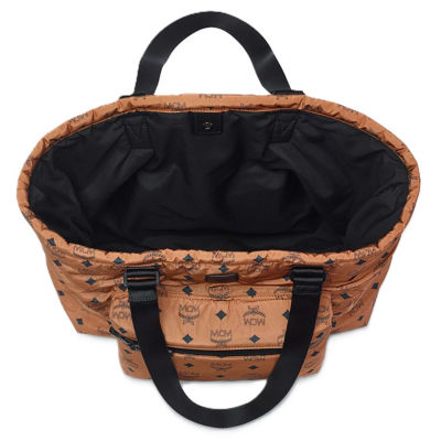 MCM Aren Packable Tote in Monogram Nylon 2