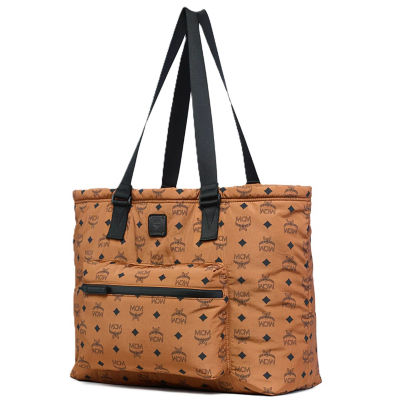 MCM Aren Packable Tote in Monogram Nylon 6