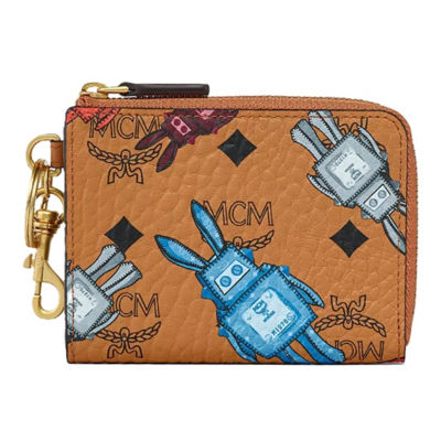MCM Aren Card Pouch in Rabot Visetos 1