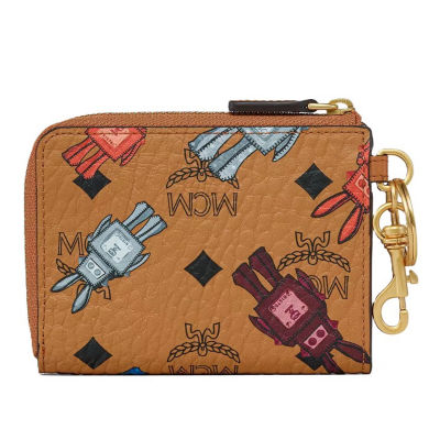 MCM Aren Card Pouch in Rabot Visetos 2