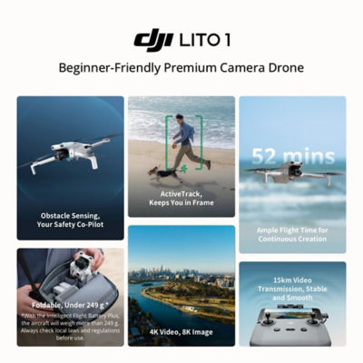 DJI Lito 1 Drone - Fly More Combo Dji RC N3 9