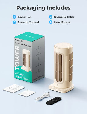 Aecooly Powerful Tower Fan Tower 02 8