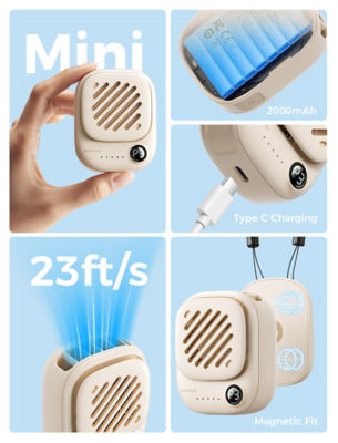 Aecooly Mini Portable Neck Fan Click 01 5