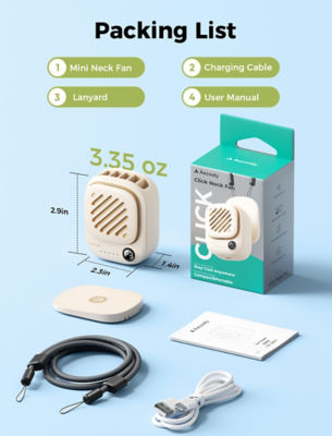 Aecooly Mini Portable Neck Fan Click 01 8