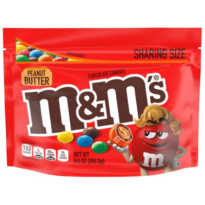 M&M'S M&M花生酱袋装巧克力豆255.2g 1