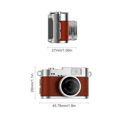 Metapod Mini Retro 1440P 2K Camera With 8GB MicroSD Card 7