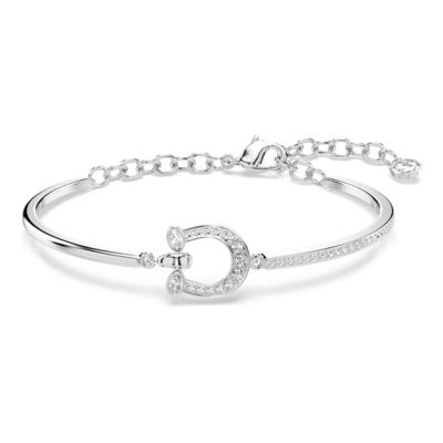 SWAROVSKI Symbolica 手链, 密镶, 马蹄铁, 白色, 镀铑 1