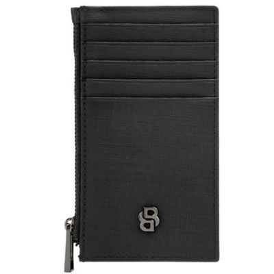HUGO BOSS Card Holder Zip Double B Saffiano 1