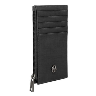 HUGO BOSS Card Holder Zip Double B Saffiano 3