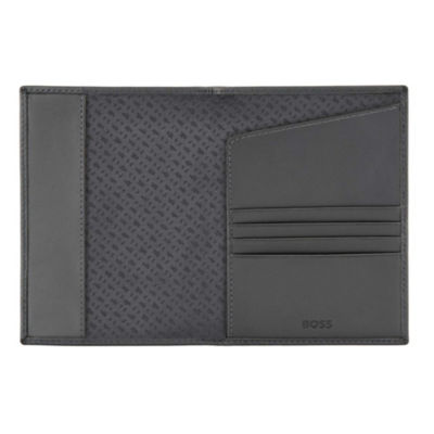 HUGO BOSS Passport Holder Double B Saffiano 3
