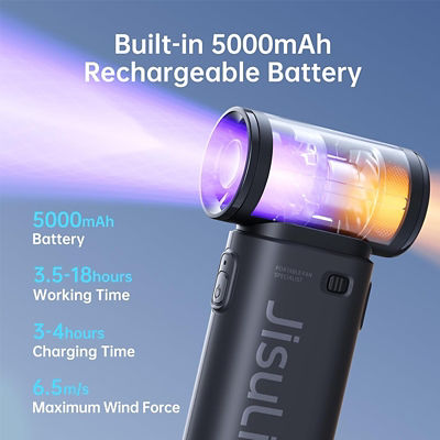 JisuLife Life 9S 5000mAh Handheld Fan 8