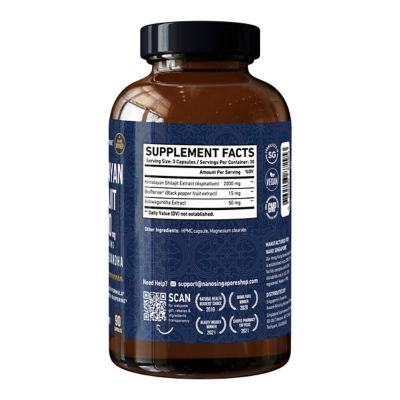 Nano Singapore Himalayan Shilajit (90 Capsules) 3
