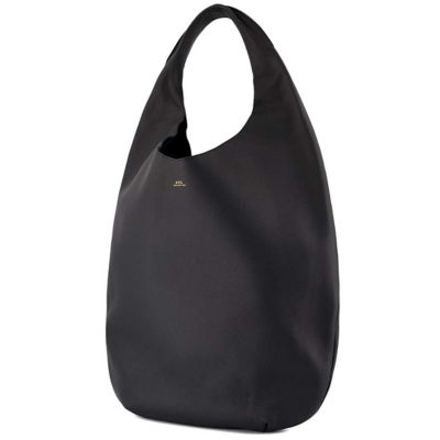 A.P.C. Le Neige Grained Leather Bag Black PXCBC-F67008 3
